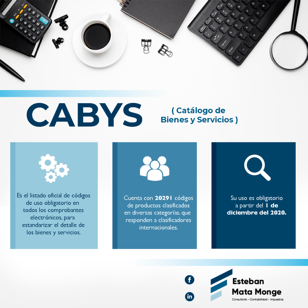 CABYS: Los nuevos códigos que deberá incluir en sus comprobantes&nbsp;electrónicos.